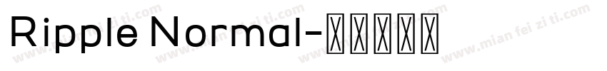 Ripple Normal字体转换